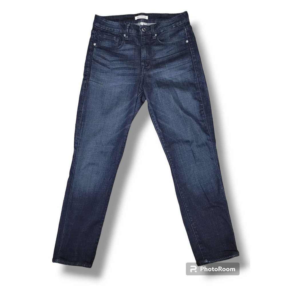 Good American Good Legs Dark Wash High Rise Skinny Ankle Jeans - 10/30